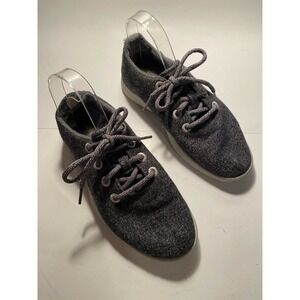 Allbirds Heathered Grey Lace Up Wool Runners Athletic Sneakers Women's US 9